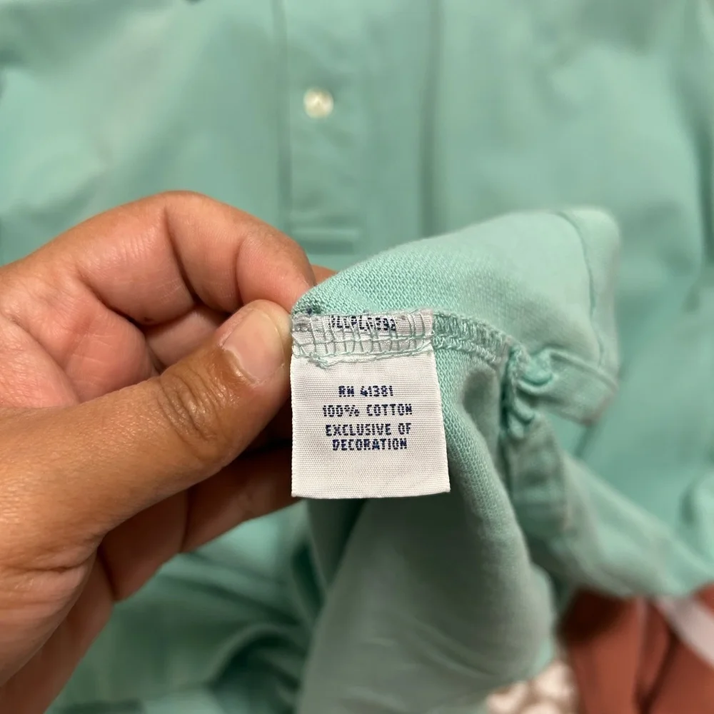 Polo Ralph Lauren Men's‎ XL Tall Mint Green Lavender Pony Short Sleeve